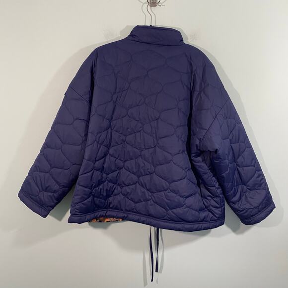 Barbour Women Navy Reversible Apia Full Zip Quilted Jacket Size 14 - Picture 9 of 11